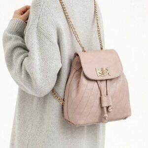 BEBE Hera Small Backpack In Beige - NWT